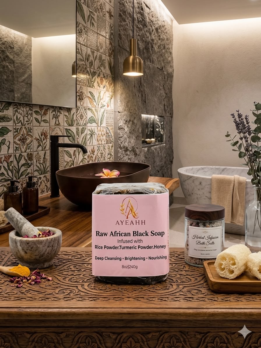 AYEAHH  Raw African Black Soap